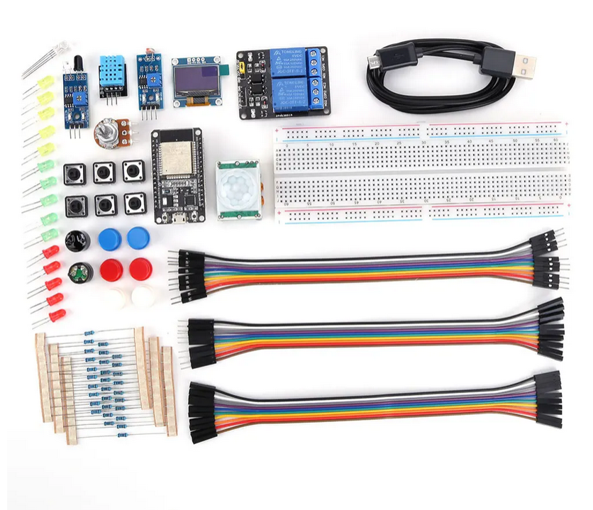 ESP32 Starter Kit – Комплект за програмиране, IoT, Arduino, сензори